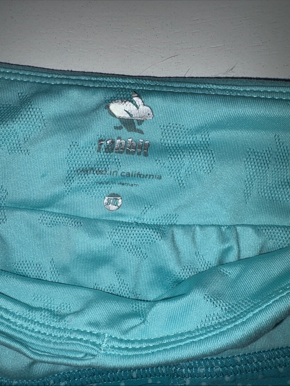 Rabbit running shorts Light Teal Women's Athletic Shorts size small - Picture 2 of 6